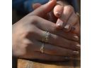  טבעת נישואין וינטג' מעוטרת בחריטה אמנותית