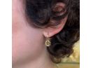 Openwork Victorian Style Tourmaline Earrings 