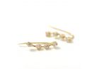 Solid Gold Diamond Threader Earrings