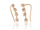 Rose Gold Diamond Threader Earrings