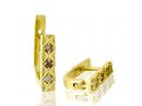14k Gold Diamond Bar Earrings