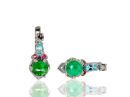 Antique Style Emerald Earrings