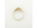 Art Nouveau Floral 14k Gold Diamond Ring