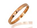 Classic Thin Hammered Band Rose Gold