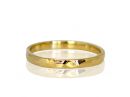 Classic Thin Hammered Band Solid Gold