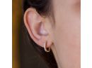 Petite Pave Diamond Hoop Earrings