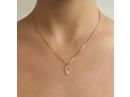 Flattering Solid Gold Pendant Necklace  
