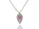 White Gold Necklace with Rubies