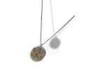 Ancient White Gold Coin Necklace 