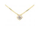 Diamond Accent Necklace Four-Prong Setting