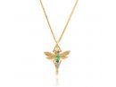 Dragonfly Heirloom Necklace 14k Gold 