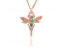 Dragonfly Heirloom Necklace Rose Gold