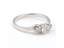 Diamond Bypass Gold Engagement Ring 
