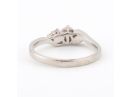 Diamond Bypass 18k Engagement Ring 