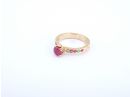 Ruby Pave Engagement Ring 14k 