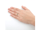 טבעת אירוסין ספירלית משובצת יהלום