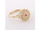 Yellow Gold Carmen Diamond & Ruby Ring