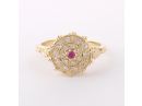 Gold Carmen Diamond & Ruby Ring