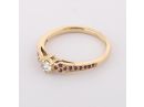 Antique Yellow Gold Diamond & Ruby Pave Ring 18k Gold