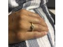 טבעת אירוסין עם יהלום עגול מושלם 