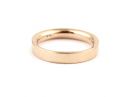 Flat Court Solid Gold Wedding Band