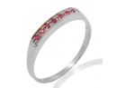 Pave Ruby Opulent Band White Gold