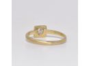 Geometric Shaped Engagement Ring in Solid Gold 