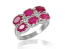 Double Crown Ruby Ring