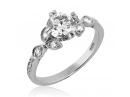 White Gold Bold & Beautiful Diamond Engagement Ring 