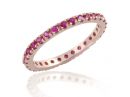 Rose Gold Pave Ruby Infinity Band