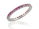  pave ruby eternity ring