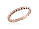 Hand-Crafted Rose Gold Beaded Band