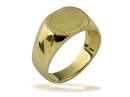 Yellow Gold Modern Signet Ring
