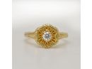 Intricate Engagement Ring 14k Gold