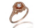 Intricate Engagement Ring Rose Gold