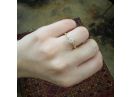 Petite Decorative Solitaire Vintage Engagement Ring