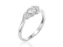 Diamond Bypass White Gold Engagement Ring 