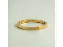 Solid 18k Gold Plain Straight Side Band 