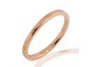 Solid Rose Gold Plain Straight Side Band 