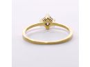 Square Cut Diamond Solitaire Ring 18k Gold