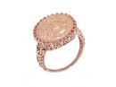 Openwork Gold Coin Ring