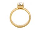 Minimalist Gold Engagement Ring 