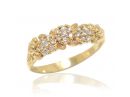 Floral Cluster Diamond Ring 14k