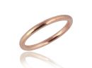 טבעת נישואין עגולה קלאסית זהב אדום