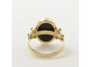 Decorative Vintage Style Onyx Cocktail Ring