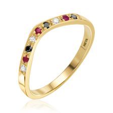 Custom Gemstone Wedding Ring