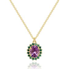 Dianna Style Amethyst Pendant 