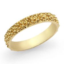 טבעת נישואין פרחונית בסגנון וינטאג' 