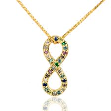 Sapphire Infinity Yellow Gold Bracelet 