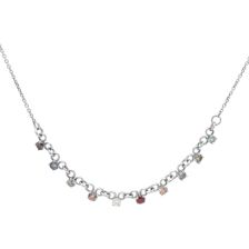 Multi Gemstone Diamond Necklace